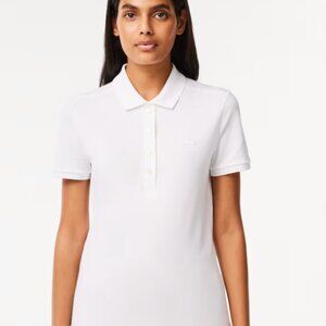 WOMEN'S SLIM FIT STRETCH MINI PIQUÉ POLO